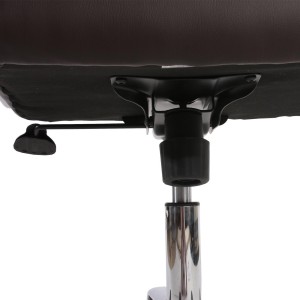 Sillón de oficina BOSTON, Gran acolchado, resistente hasta 150kg, base metálica, en negro