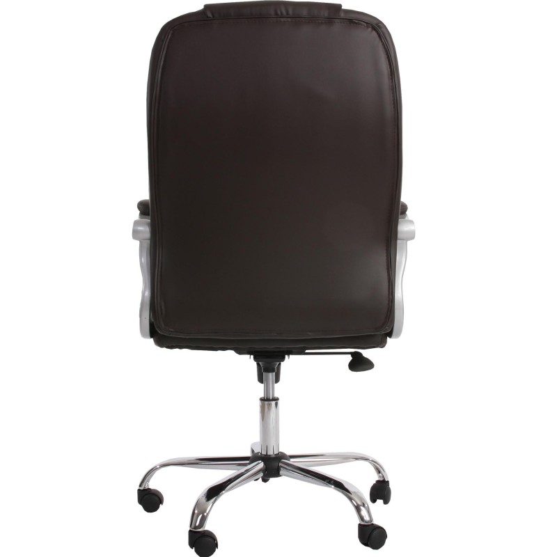 Sillón de oficina BOSTON, Gran acolchado, resistente hasta 150kg, base metálica, en negro
