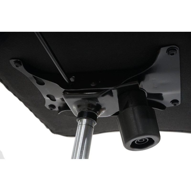 Sillón de oficina BOSTON, Gran acolchado, resistente hasta 150kg, base metálica, en negro