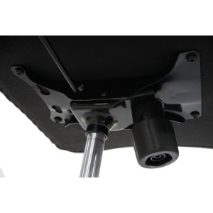 Sillón de oficina BOSTON, Gran acolchado, resistente hasta 150kg, base metálica, en negro