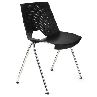 Silla de confidente ENZO en color negro