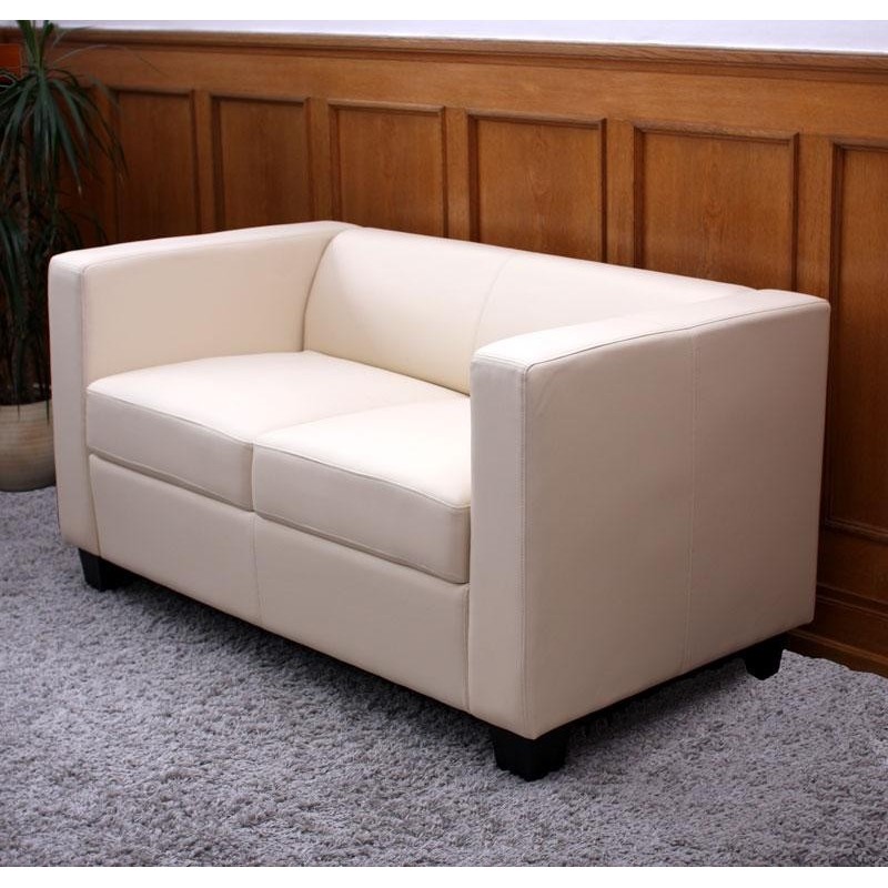 Sofá 2 plazas BASILIO, muy cómodo, en piel color negro