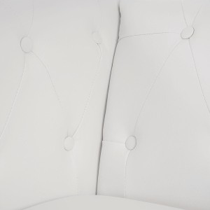 Sofá de 2 plazas CHESTER, muy elegante, en piel color negro