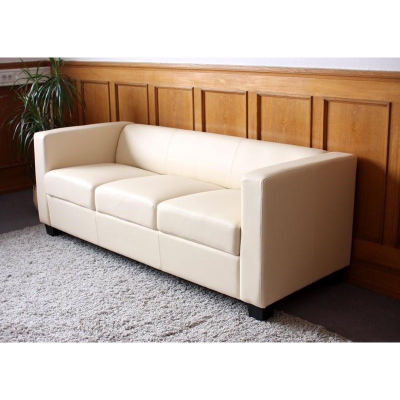 Sofá 3 plazas BASILIO, gran diseño y muy cómodo, en piel color negro