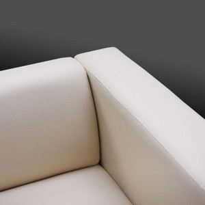 Sofá 3 plazas BASILIO, gran diseño y muy cómodo, en piel color negro