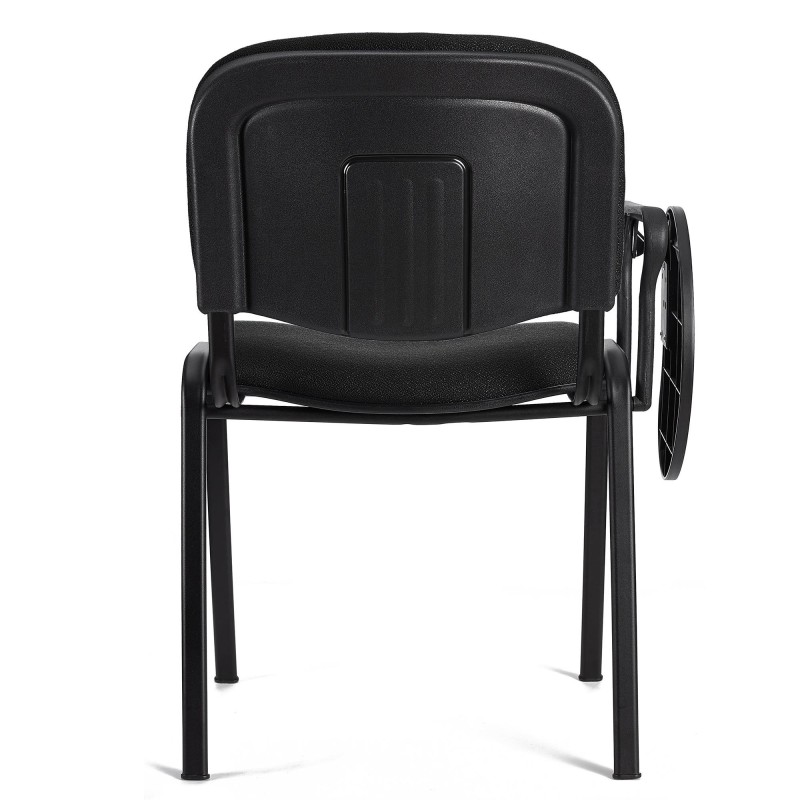 Silla de Confidente MOBY con PALA abatible para escritura en negro