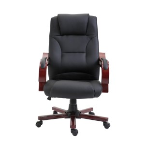 Sillón de oficina LIVERPOOL, gran acolchado en negro