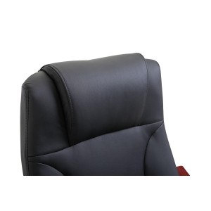 Sillón de oficina LIVERPOOL, gran acolchado en negro