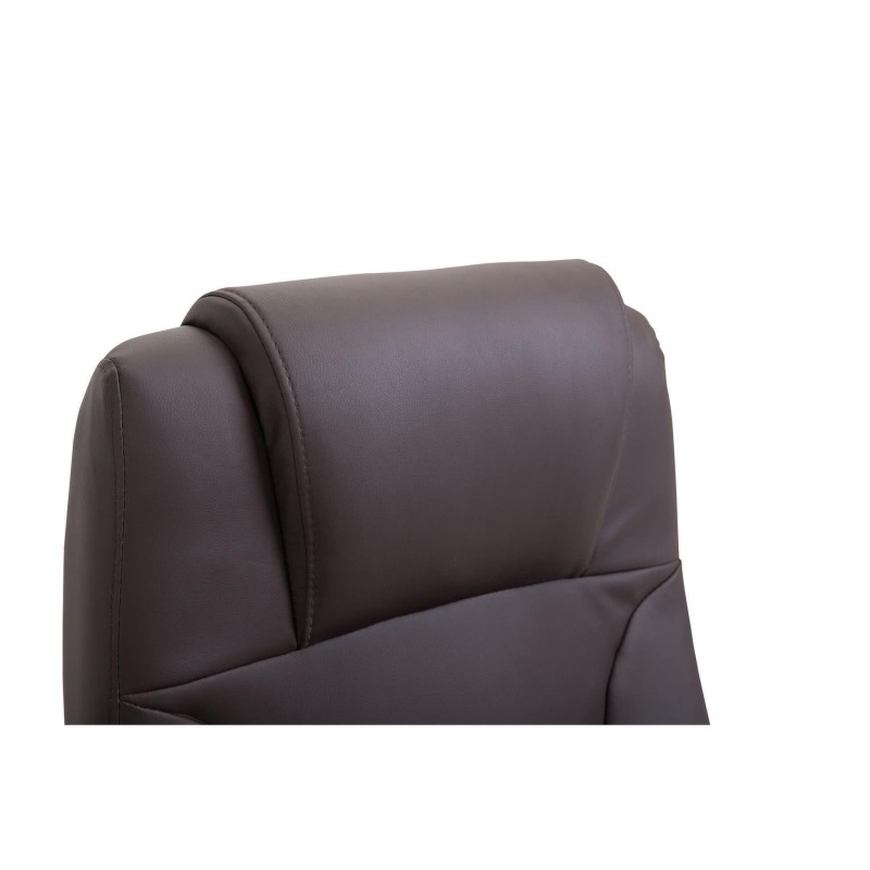 Sillón de oficina LIVERPOOL, gran acolchado en negro