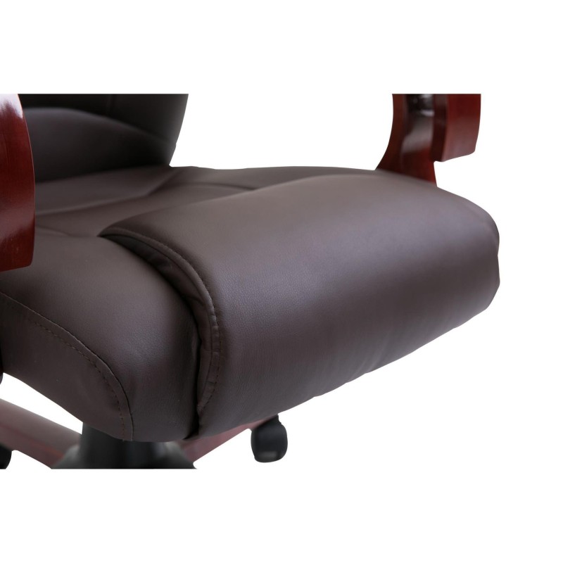 Sillón de oficina LIVERPOOL, gran acolchado en negro