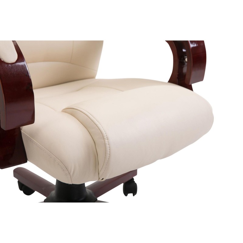 Sillón de oficina LIVERPOOL, gran acolchado en negro