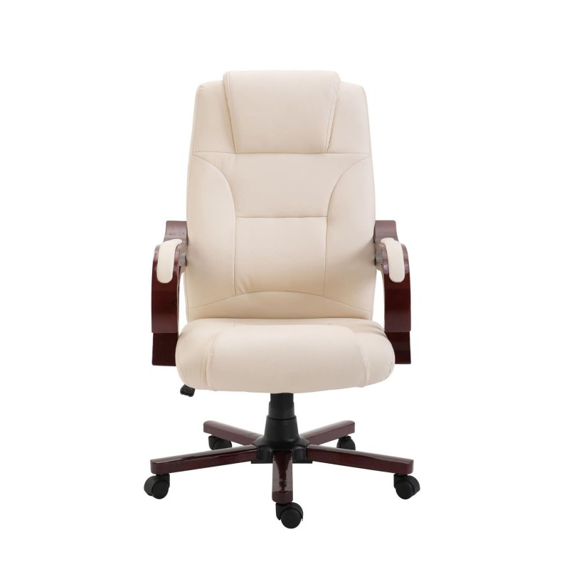 Sillón de oficina LIVERPOOL, gran acolchado en negro