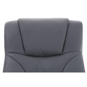 Sillón de oficina LIVERPOOL, gran acolchado en negro