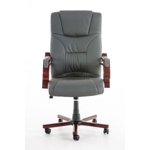 Sillón de oficina LIVERPOOL, gran acolchado en negro