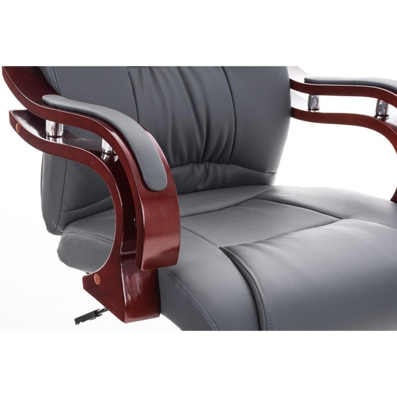 Sillón de oficina LIVERPOOL, gran acolchado en negro