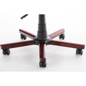 Sillón de oficina LIVERPOOL, gran acolchado en negro