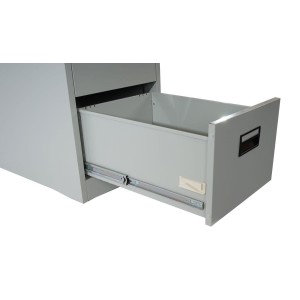 Archivador EDWIN 2 CAJONES, gran capacidad de almacenaje, en chapa de acero, color gris