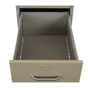 Archivador EDWIN 2 CAJONES (Asas), gran capacidad de almacenaje, en chapa de acero, color gris