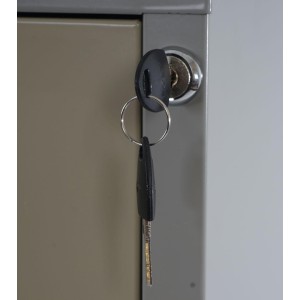 Archivador EDWIN 3 CAJONES (Asas), gran capacidad de almacenaje, en chapa de acero, color gris