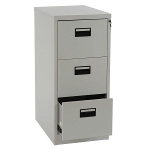 Archivador EDWIN 3 CAJONES, gran capacidad de almacenaje, en chapa de acero, color gris