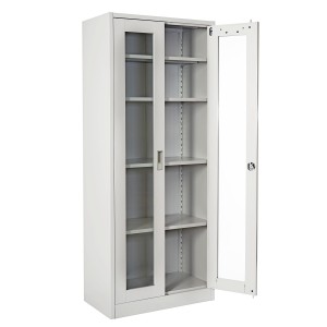 Armario archivador HALVAR 2 PUERTAS, gran capacidad y máxima robustez, color gris claro