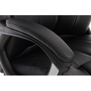 Sillón de oficina CONDOR, muy robusta, gran acolchado en negro