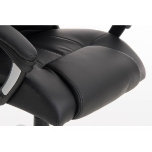 Sillón de oficina CONDOR, muy robusta, gran acolchado en negro