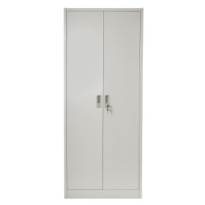 Armario archivador HALVAR 2 PUERTAS (Cristal), gran capacidad y máxima robustez, color gris claro