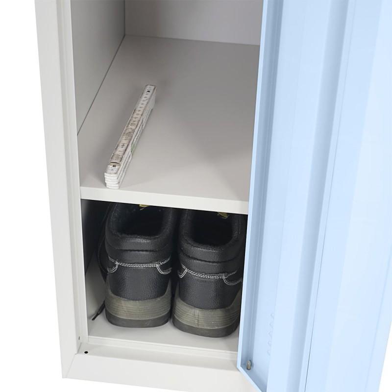 Taquilla de trabajo LARS, muy resistente en chapa de acero, color gris