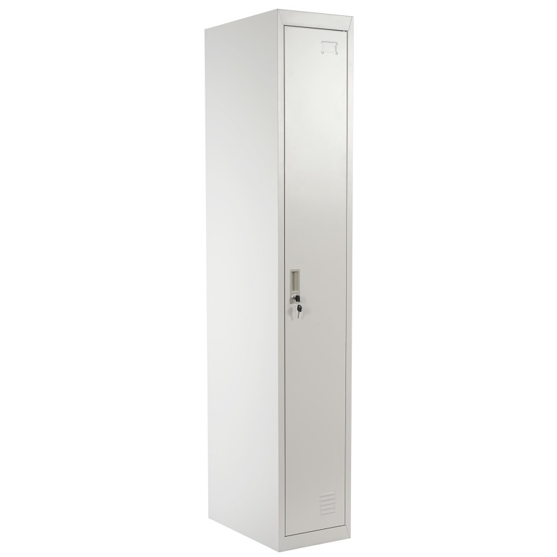 Taquilla de trabajo LARS, muy resistente en chapa de acero, color gris