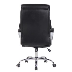 Sillón de oficina KIMI, gran respaldo acolchado en Negro