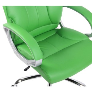 Sillón de oficina KIMI, gran respaldo acolchado en Negro