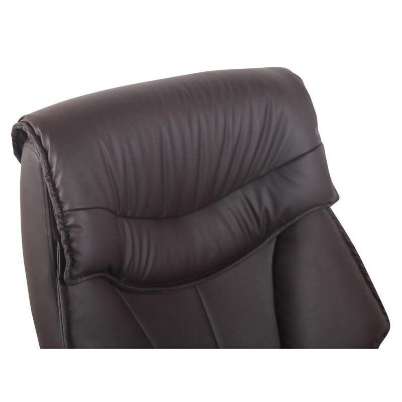 Sillón de oficina KIMI, gran respaldo acolchado en Negro