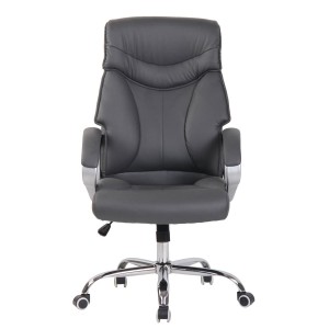 Sillón de oficina KIMI, gran respaldo acolchado en Negro