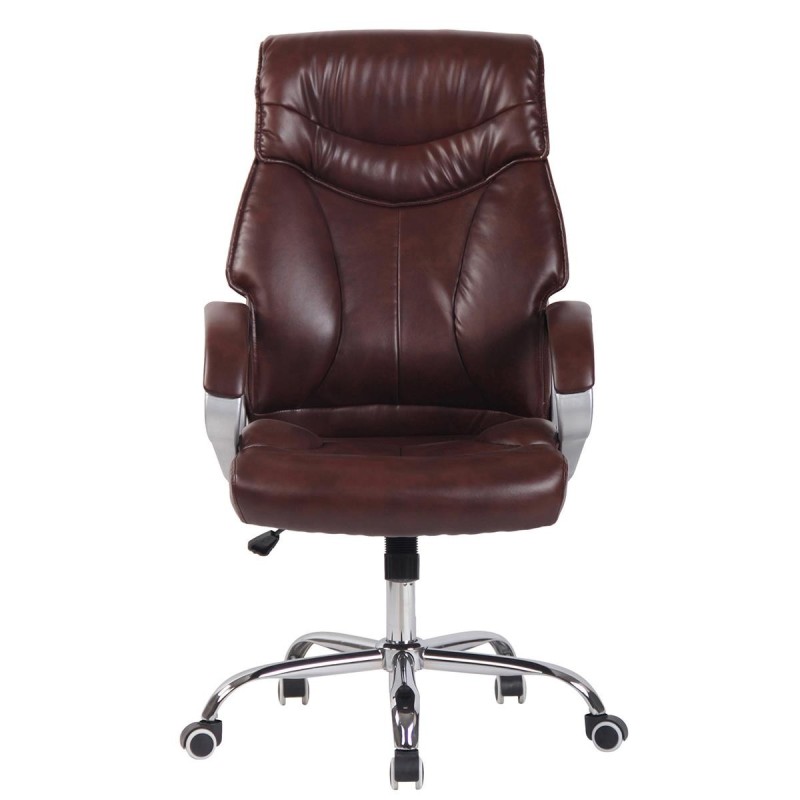 Sillón de oficina KIMI, gran respaldo acolchado en Negro