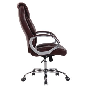 Sillón de oficina KIMI, gran respaldo acolchado en Negro