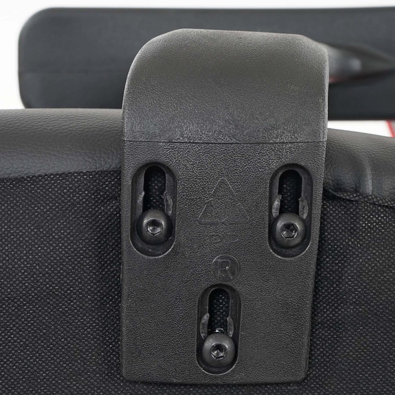 Silla de oficina XXL TENOYA BASE (Reposabrazos) gran acolchado, en malla negra