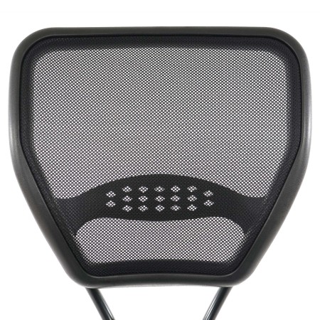 Silla de oficina XXL TENOYA BASE (Reposabrazos) gran acolchado, en malla negra 2