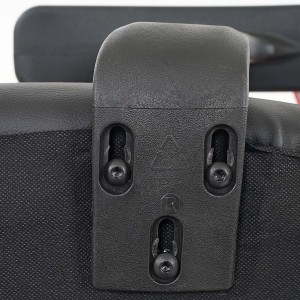 Silla de oficina XXL TENOYA BASE (Reposabrazos) gran acolchado, en malla negra