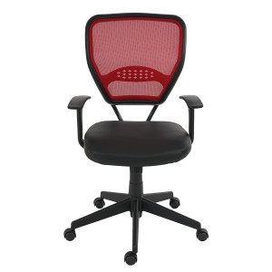 Silla de oficina XXL TENOYA BASE (Reposabrazos) gran acolchado, en malla negra