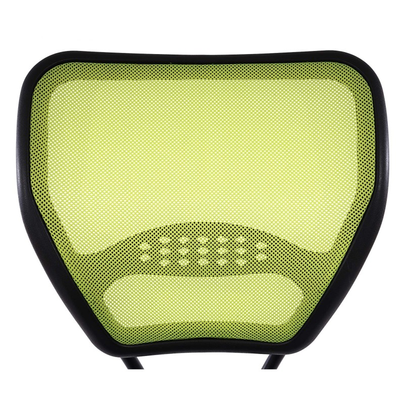 Silla de oficina XXL TENOYA BASE (Reposabrazos) gran acolchado, en malla verde