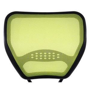 Silla de oficina XXL TENOYA BASE (Reposabrazos) gran acolchado, en malla verde