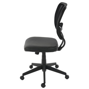 Silla de oficina XXL TENOYA BASE gran acolchado, en malla negra