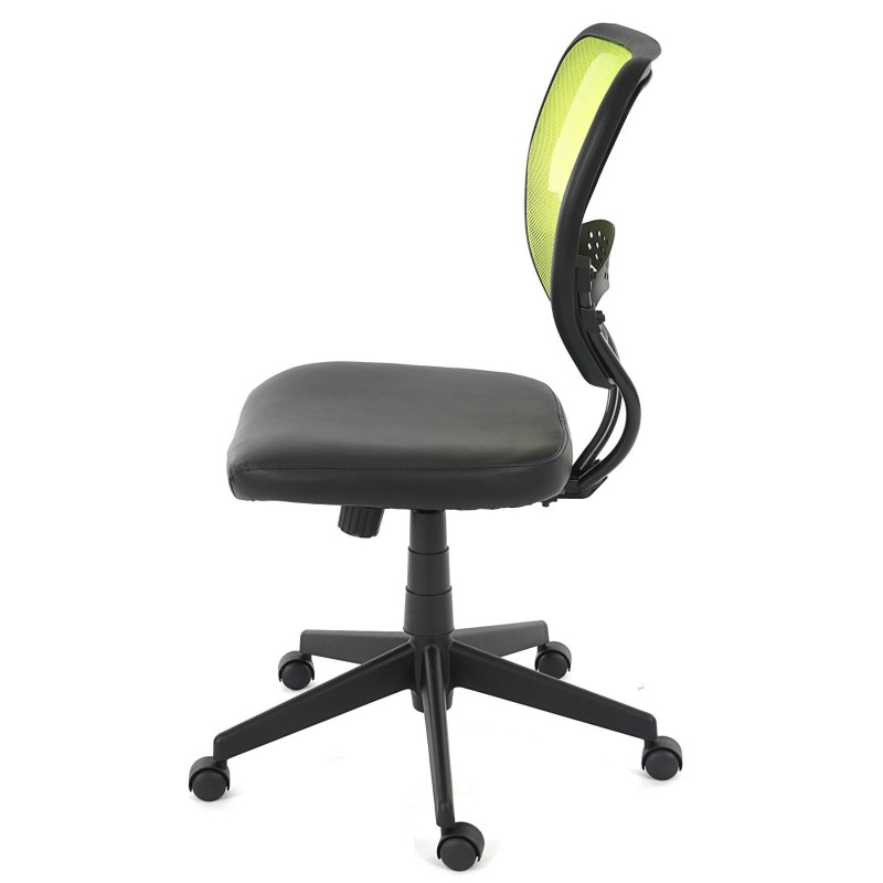 Silla de oficina XXL TENOYA BASE gran acolchado, en malla negra