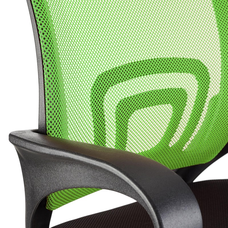 Silla de oficina SEUL con asiento acolchado, en negro