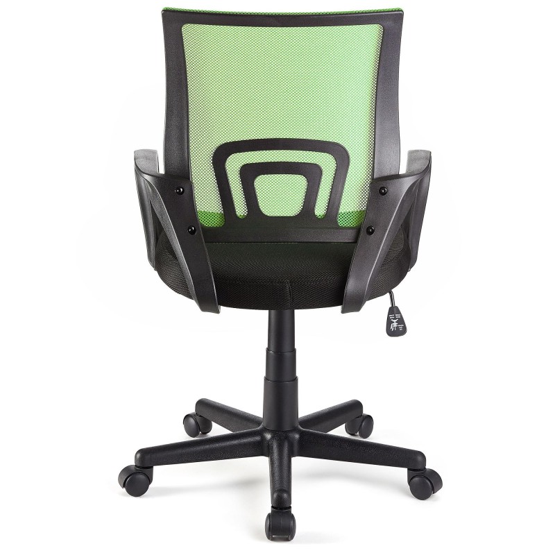 Silla de oficina SEUL con asiento acolchado, en negro