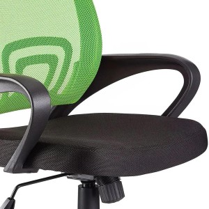 Silla de oficina SEUL con asiento acolchado, en negro