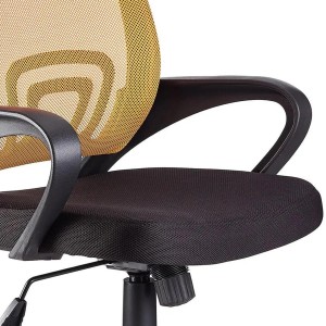 Silla de oficina SEUL con asiento acolchado, en negro
