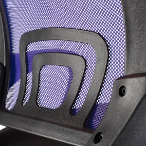 Silla de oficina SEUL con asiento acolchado, en negro