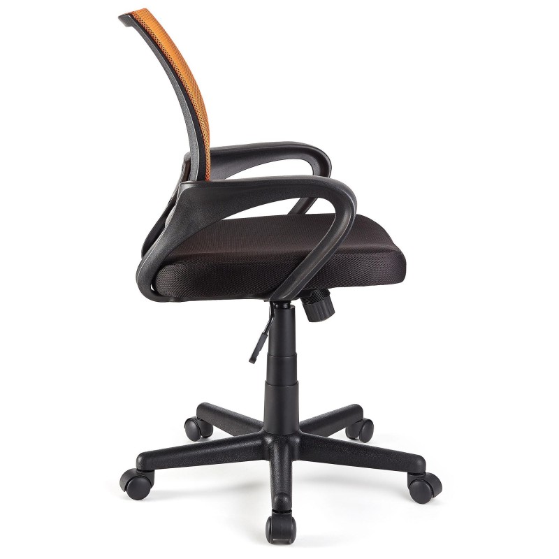 Silla de oficina SEUL con asiento acolchado, en negro